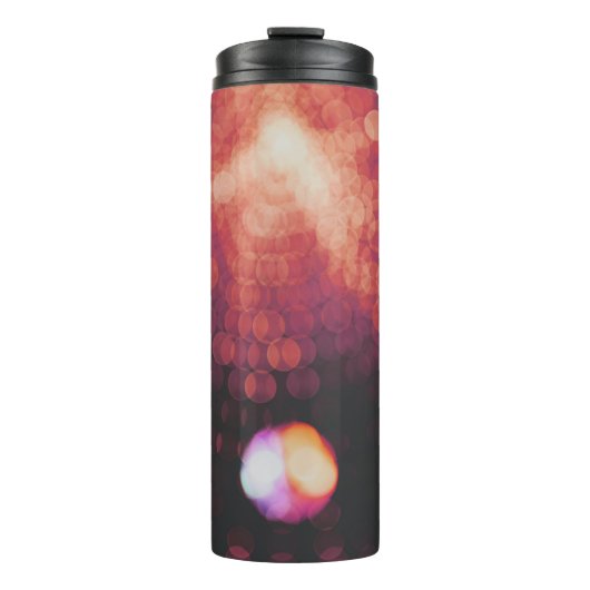 Bokeh Lichtfotografie Thermosbecher (Vorderseite)