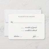 Bokeh Lights Black and White UAWG RSVP Karte (Rückseite)