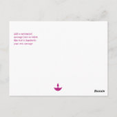 Bokeh Lights Diwali Lamp Postkarte (Rückseite)