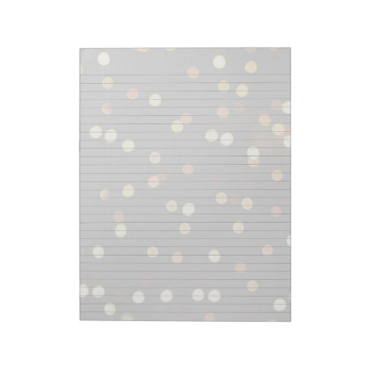 Bokeh Lights Stationery Texpad Notizblock (Rotiert)