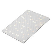 Bokeh Lights Stationery Texpad Notizblock (angewinkelt)