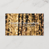 Bokeh Lights | Veranstaltung Visitenkarte (Vorderseite)