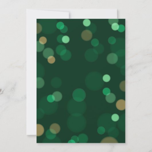 Bokeh Lucky St Patricks Day Celebration Einladung (Rückseite)