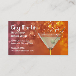 Bokeh Martini Visitenkarte
