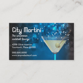 Bokeh Martini Visitenkarte