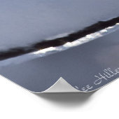 Bokeh Moon Rise Over Snow Ice Winterposter Poster (Ecke)