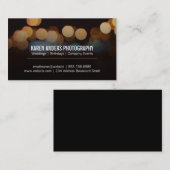 Bokeh | Nachtbeleuchtung II Visitenkarte (Vorne/Hinten)