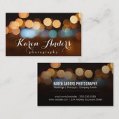 Bokeh | Nachtbeleuchtung Visitenkarte (Vorne/Hinten)