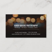 Bokeh | Nachtbeleuchtung Visitenkarte (Rückseite)