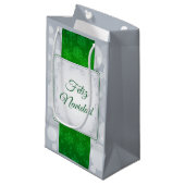 Bokeh Navidad Kleine Geschenktüte (Vorderseite Schrägansicht)