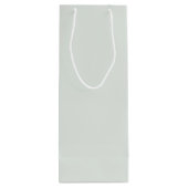 Bokeh Navidad Pale Forest Green Geschenktüte Für Weinflaschen (Rückseite)