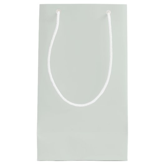 Bokeh Navidad Pale Forest Green Kleine Geschenktüte (Vorderseite)