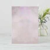 Bokeh Pastel Lila Pink Lavendel Abstrakt Einladung (Stehend Vorderseite)