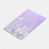 Bokeh Post It Notes 4x6 (Lila) Post-it Klebezettel (angewinkelt)
