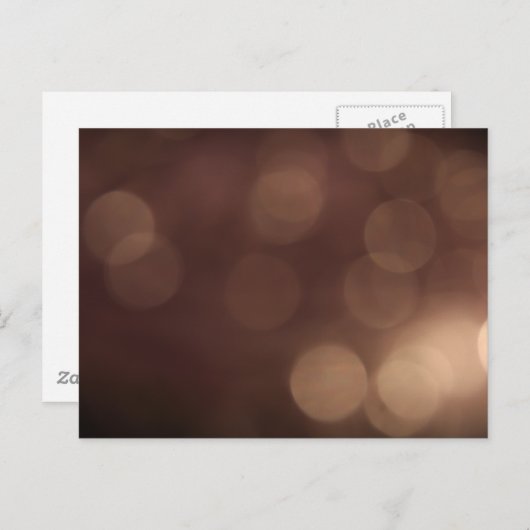 Bokeh Postkarte (Vorne/Hinten)