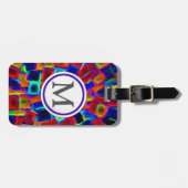 Bokeh Quadrate Gepäckanhänger (Vorderseite horizontal)