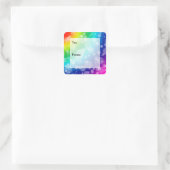 Bokeh Rainbow Pattern Geschenkmarke Sticker (Tasche)