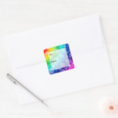 Bokeh Rainbow Pattern Geschenkmarke Sticker (Umschlag)