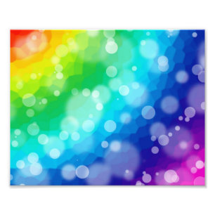 Bokeh Regenbogen-Muster Fotodruck
