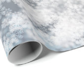 Bokeh Schneeflocke-Glitzer-Schein Geschenkpapier (Rolleneckpunkt)