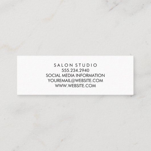 Bokeh Shine Mini Visitenkarte (Rückseite)