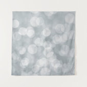 Bokeh-SilbergrauOverlay Wandteppich (Vorderseite (Horizontal))