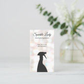 Bokeh Spray Flasche Haus Reinigung Logo Geschäft Visitenkarte (Stehend Vorderseite)