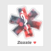 Bokeh Star des Lebens Aufkleber (Blatt)