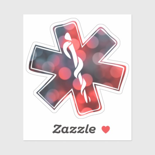 Bokeh Star des Lebens Aufkleber (Blatt)