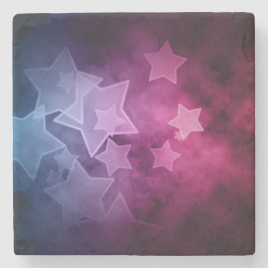 Bokeh Stars Stone Untersetzer (Vorderseite)