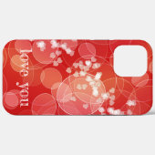 Bokeh-Stil roter Farbverlauf-Textur Case-Mate iPhone Hülle (Rückseite (Horizontal))