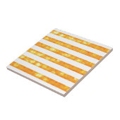 Bokeh Streifen in orange und weiß Fliese (Seite)