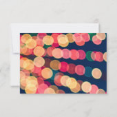 Bokeh Tree Lights, Christmas UAWG RSVP Karte (Rückseite)