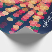 Bokeh Tree Lights, Weihnachten Geschenkpapier (Ecke)