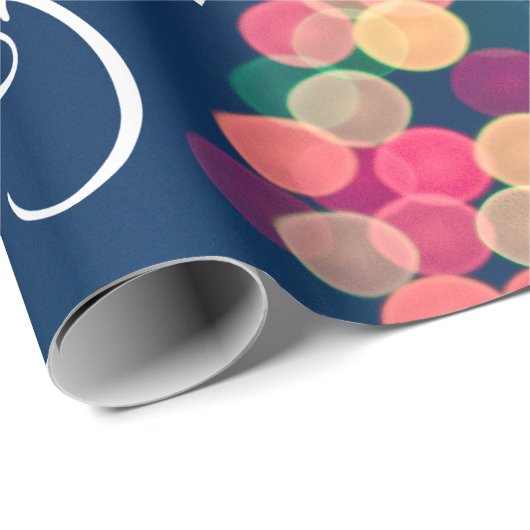 Bokeh Tree Lights, Weihnachten Geschenkpapier (Rolleneckpunkt)