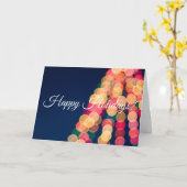 Bokeh Tree Lights, Weihnachten Karte (Gelbe Blume)