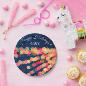 Bokeh Tree Lights, Weihnachten Pappteller (Party)