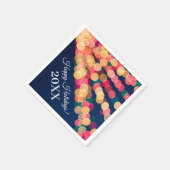 Bokeh Tree Lights, Weihnachten Serviette (Ecke)