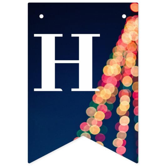 Bokeh Tree Lights, Weihnachten Wimpelkette (Zweite Fahne)