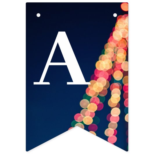 Bokeh Tree Lights, Weihnachten Wimpelkette (Dritte Fahne)