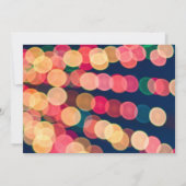 Bokeh Tree Lights, Weihnachts-Party einladen Ankündigung (Rückseite)