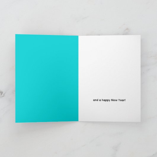 Bokeh Tree Lights, Weihnachtsgrüße Karte (Innenseite)