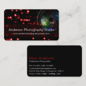 Bokeh u. Zoomobjektiv-Fotograf-Visitenkarte D16 Visitenkarte (Vorne/Hinten)