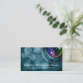 Bokeh u. Zoomobjektiv-Fotograf-Visitenkarte D6 Visitenkarte (Stehend Vorderseite)