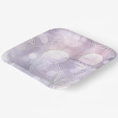 Bokeh und Butterfly Quinceanera Lavender ID1030 Pappteller (Gewinkelt)