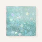 Bokeh und Glitzer Sketchbook Notebook Notizblock (Vorderseite)
