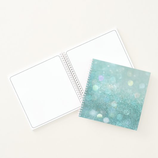 Bokeh und Glitzer Sketchbook Notebook Notizblock (Innenseite)