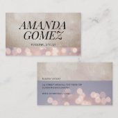 Bokeh und Lux Texture Visitenkarte (Vorne/Hinten)