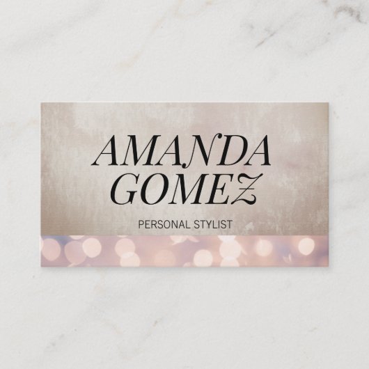 Bokeh und Lux Texture Visitenkarte (Vorderseite)