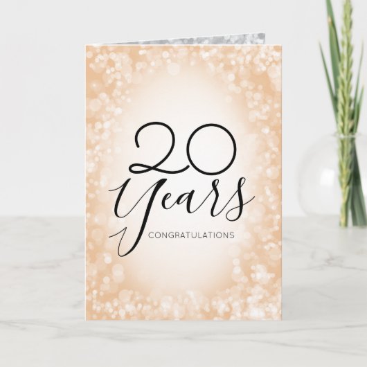 Bokeh universelle Jubiläumskarte Karte (Vorderseite)